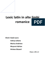 Lexicul limbii Latine