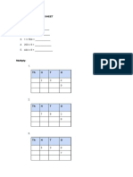 Multiplication Worksheet