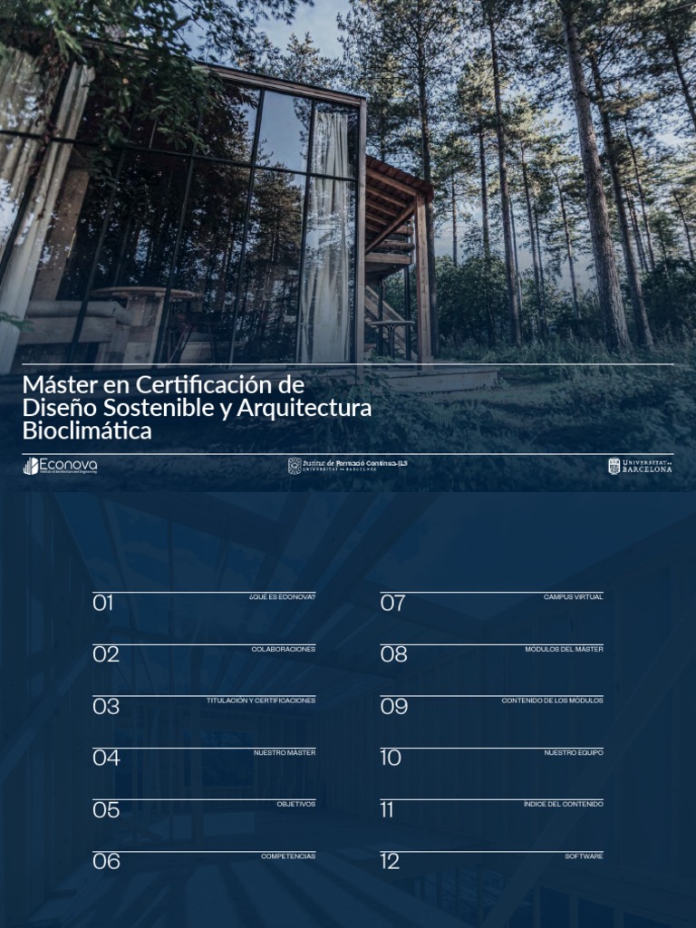Máster en Diseño Sostenible y Bioclimática | PDF | Uso eficiente de ...