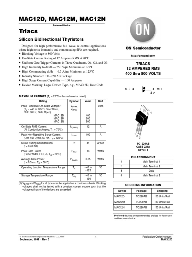 triac mac12n | Electricity | Electromagnetism