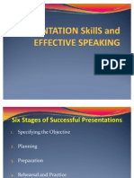 Effective Speaking and Presentation Skills