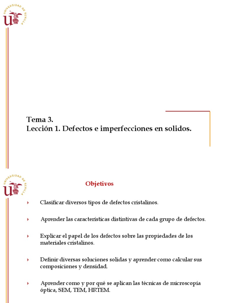 Defectos e Imperfecciones en Sólidos | PDF | Difusión | Dislocación