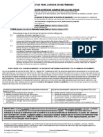 Application For License and Certificate of Marriage - Spanish - ACR206 (S)
