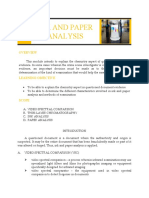 Module 10 Ink and Paper Analysis