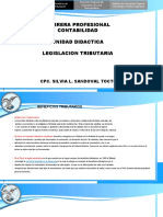 Beneficios Exoneraciones - La Obligacion Tributaria, Deudor Acreedor Tributario, Representantes. Solidarios