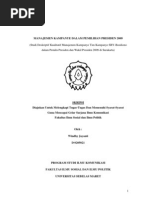 Download MANAJEMEN KAMPANYE PRESIDEN 2009 by setiawangirsang SN61504602 doc pdf