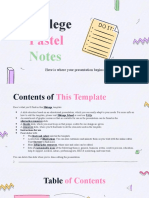 College Pastel Notes - by Slidesgo