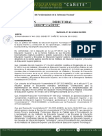 Resolucion Directoral N°0211-2022 Comite Plan de capacitacion