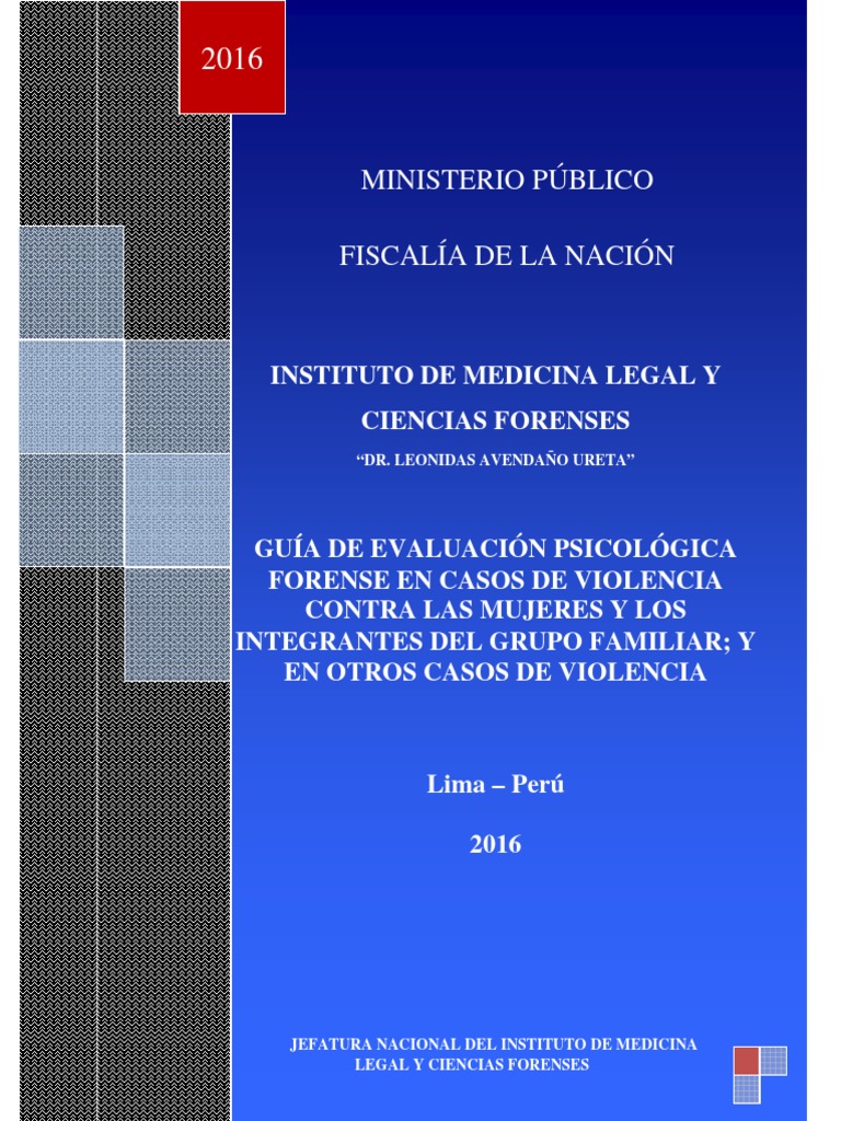 Guía de Evaluación Psicológica Forense 2021 | PDF | La violencia contra ...