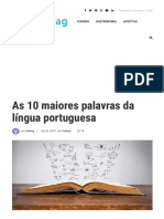 As 10 Maiores Palavras Da Língua Portuguesa - VortexMag
