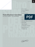 Suma Del Pensar Venezolano. Tomo I: Sociedad y Cultura. Libro 1: Los Venezolanos - Asdrúbal Baptista