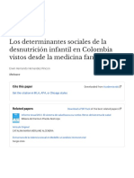 Internacional - Los Determinantes Sociales de La Desnutricion Infsntil en Colombia Vistos Desde La Medicina Familia