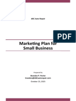 Simple Marketing Plan Template For Small Business