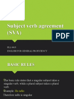 Topic 2 - Subject Verb Agreement