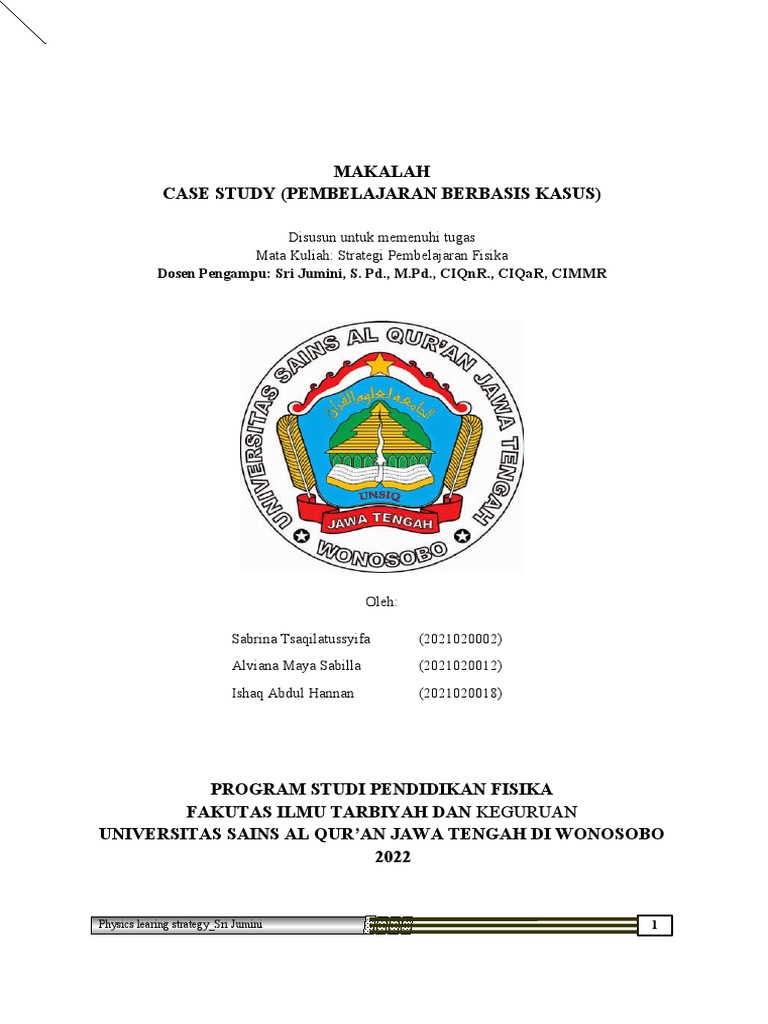 Makalah Case Study | PDF
