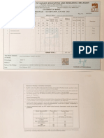 MBBS 1st Year Mark Sheet