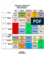 Horario Décimo Egb B (3) 2