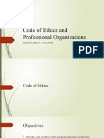 Code of Ethics and Professional Organizations for Medical Technologists