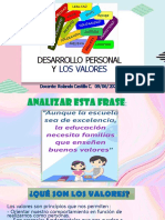 Desarrollo Personal y Valores PSICOMOTRICIDAD