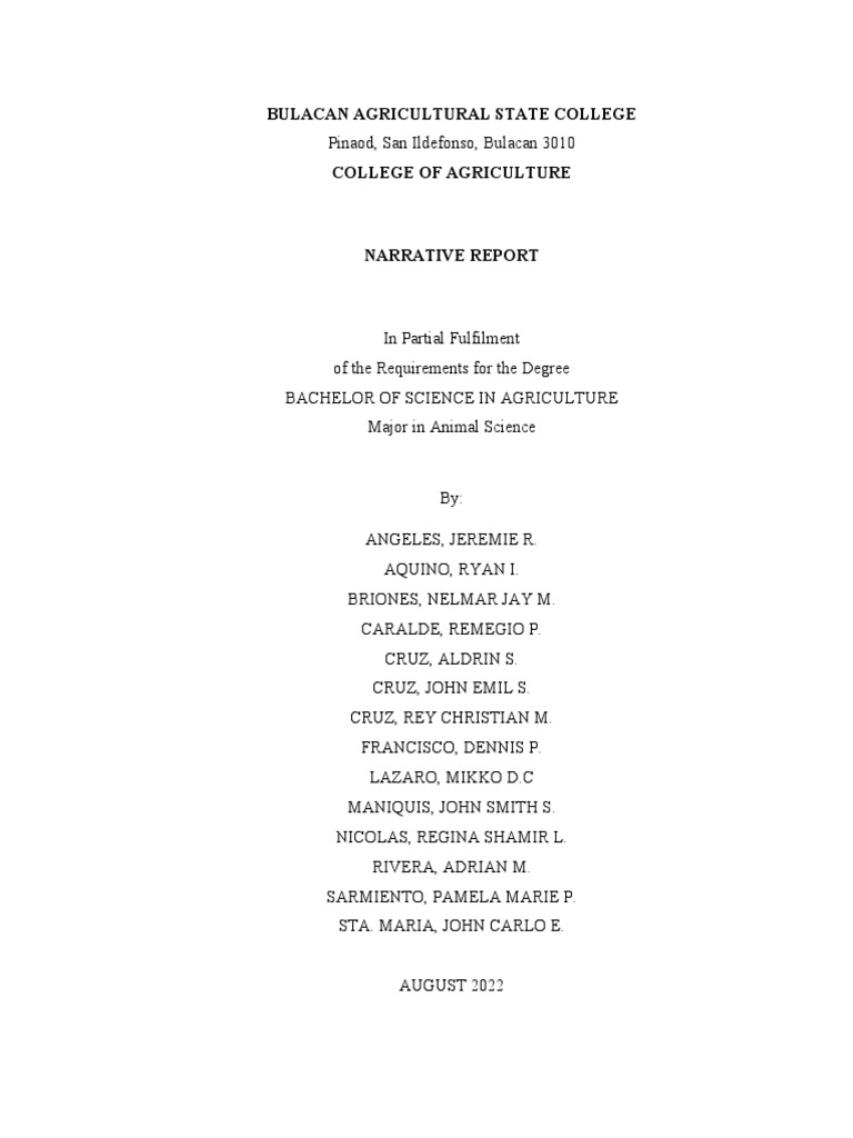 Bulacan Agricultural State College Pdf Cognition Cognitive Science