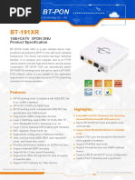 BT-PON BT-191XR XPON CATV ONU ONT Datasheet