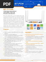 BT-PON BT-711XR XPON ONU ONT Datasheet