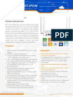 BT-PON BT-711XR XPON ONU ONT Datasheet