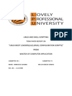 Linux and Shell Scripting-Term Paper