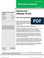 RLOC ReachLocal 2Q11 Earnings Review