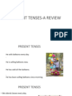 Present Tenses-A Review