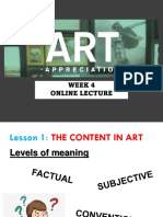 Week 4 - ARTA Online Lecture