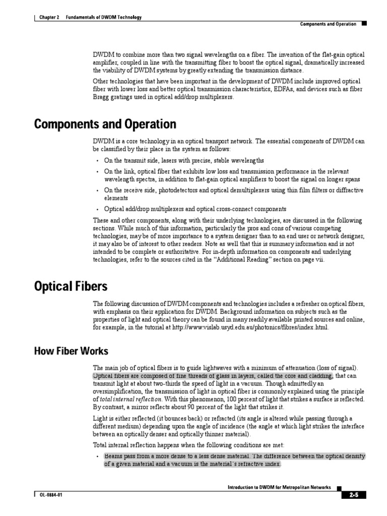FIBER Types | Descargar gratis PDF | Dispersion (Optics) | Optical Fiber