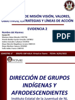 Exposición de Misión Visión, Valores, Objetivos, Estrategias y Líneas de Acción.