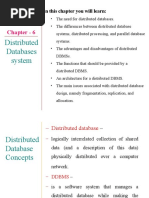 Chapter - 6 Distributed Database System