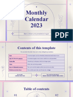 Salinan Dari Monthly Calendar 2023 by Slidesgo Salinan