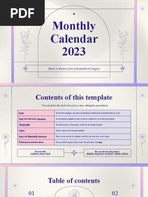 Salinan Dari Monthly Calendar 2023 by Slidesgo Salinan