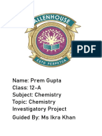 Chemistry Investigatory Project