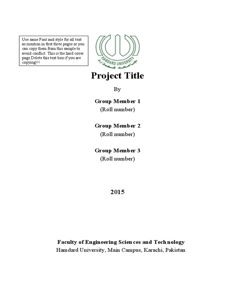 Group Project Title Page Example | PDF | Turnitin | Microsoft Word