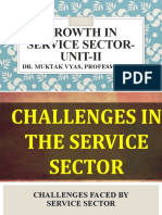 Growth in Service Sector - Key Challenges & Trends