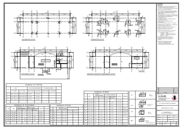 Structural Layout for Farm House | PDF | Economic Sectors | Building ...