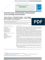 3D Printed Versus Conventionally Cured Provisional