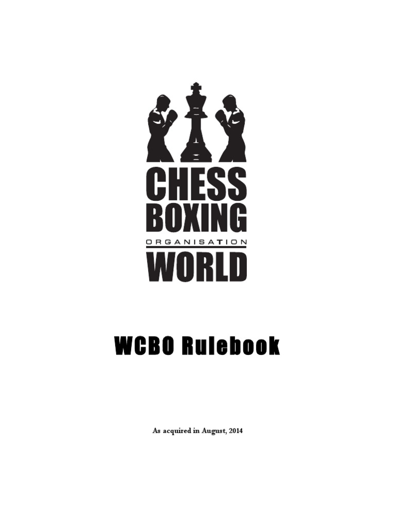 Chess Boxing WCBO Rulebook PDF Referee Competitive Games