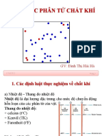 Động Học Phân Tử Chất Khí: GV: Đinh Thị Hải Hà