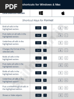 Excel Shortcuts