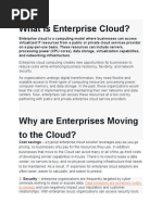 Enterprise Cloud