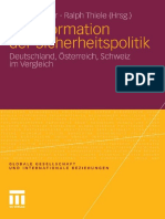 Transformation Der Sicherheitspolitik Deutschland, Österreich, Schweiz Im Vergleich (Thomas Jäger, Ralph Thiele)
