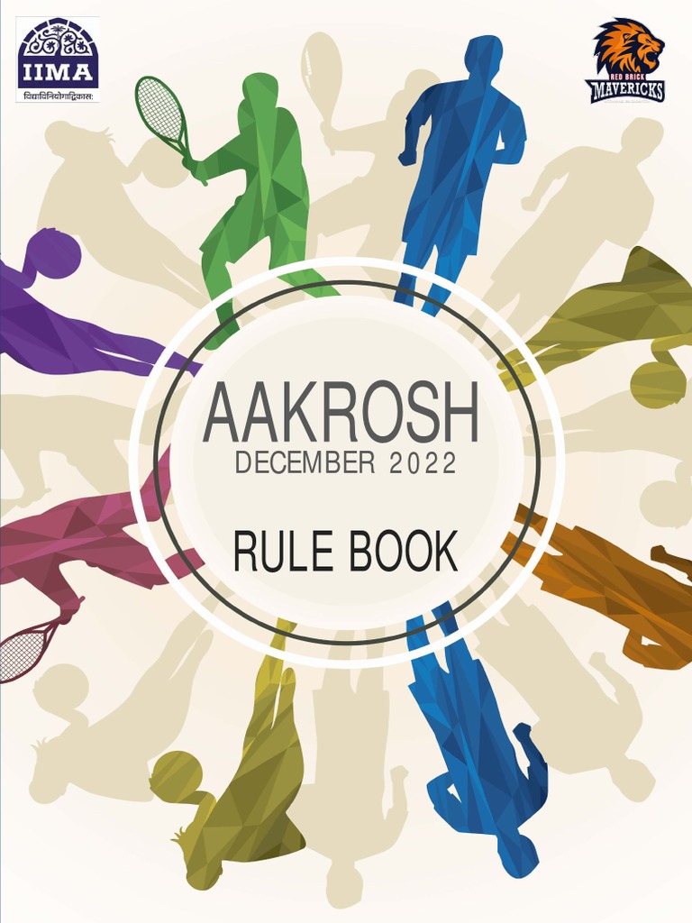 Aakrosh 2022 Rule Book Comprehensive Guidelines for 25 Sports Events