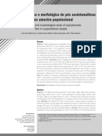 Estudo Radiográfico e Morfológico de Pés Assintomáticos Numa Amostra Populacional