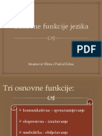 Osnovne Funkcije Jezika