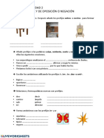 Lengua 6º Ep - Unidad 2 Prefijos de Lugar Y de Oposición O Negación